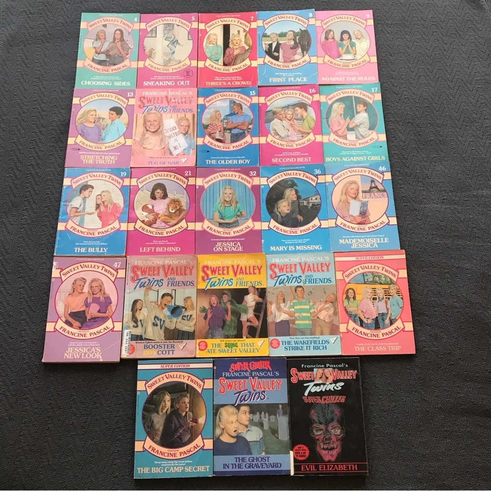 Vintage Francine Pascal Sweet Valley Twins Books Super Chiller Super Special